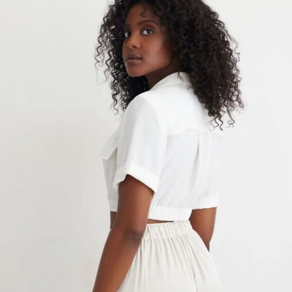 Dynamite - Twist Front Cropped Top - Size S - Picture 1 of 5